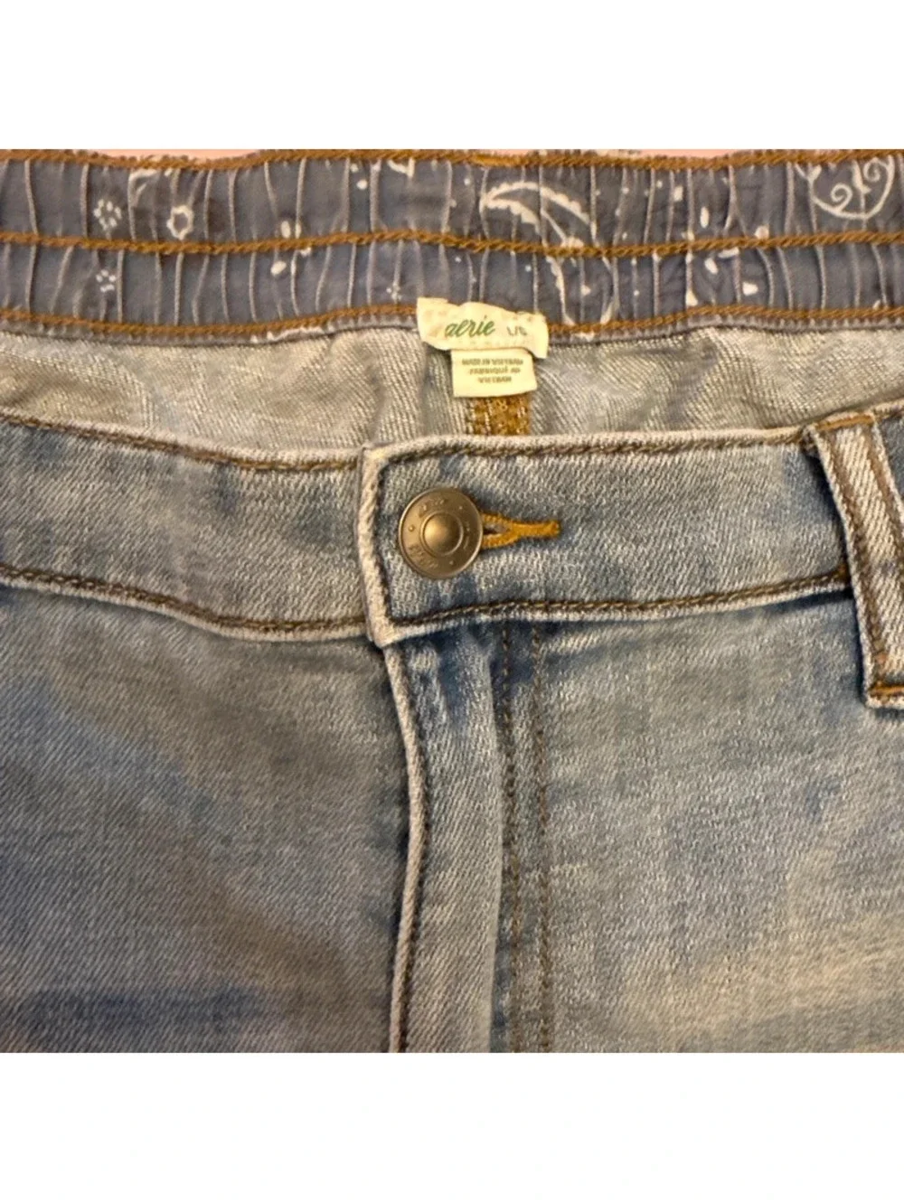 Aerie distressed denim shorts